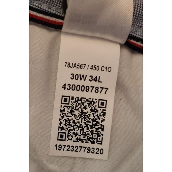 NWT Tommy Hilfiger THFlex Tommy Straight Chino Size 30x34 Breezy Blue 78JA567 - Picture 10 of 14